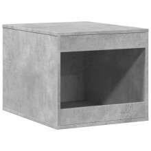 (concrete grey) vidaXL Cat Litter Box Enclosure Cat House End Table Engineered Wood