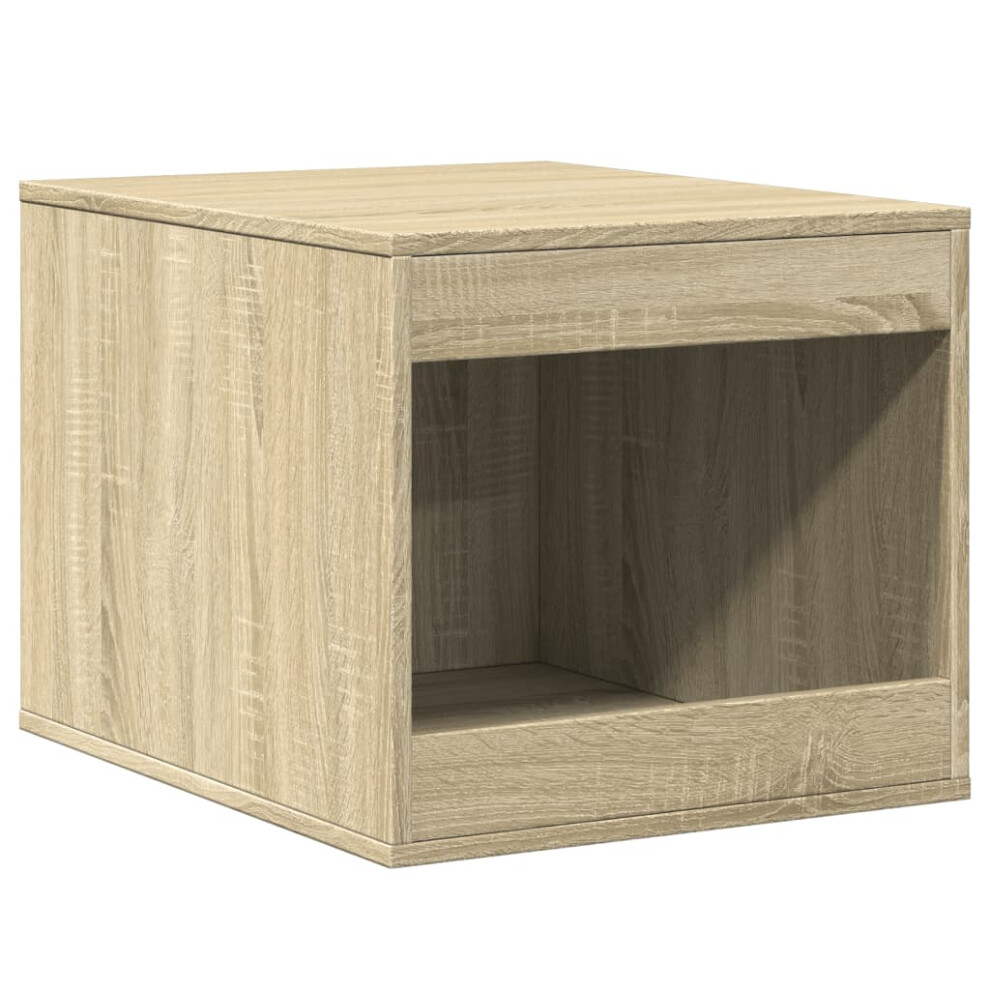 (sonoma oak) vidaXL Cat Litter Box Enclosure Cat House End Table Engineered Wood