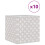 VidaXL (cream, 10 pcs) vidaXL Foldable Storage Boxes Storage Cube Storage Organiser Non-woven Fabric 2