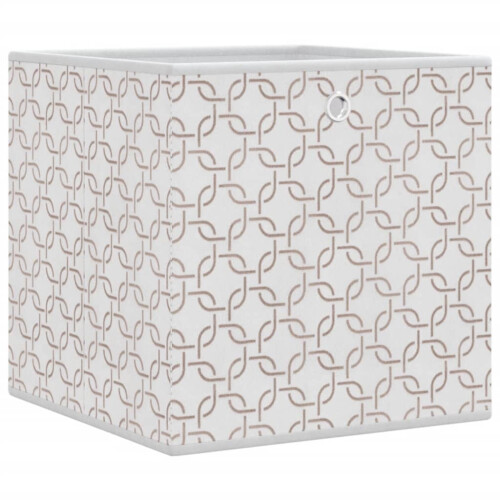 VidaXL (cream, 10 pcs) vidaXL Foldable Storage Boxes Storage Cube Storage Organiser Non-woven Fabric 2