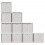 VidaXL (cream, 10 pcs) vidaXL Foldable Storage Boxes Storage Cube Storage Organiser Non-woven Fabric 5