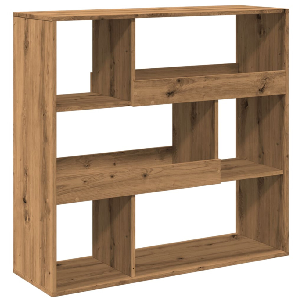 Vidaxl (Artisian Oak, 100 X 33 X 94.5 Cm) Room Divider Privacy Screen Room Partition Bookcase Engineered Wood Brown