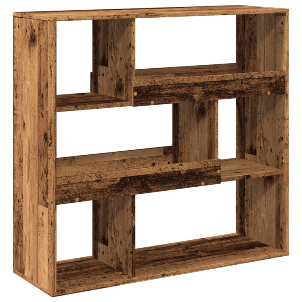 Vidaxl (Old Wood, 100 X 33 X 94.5 Cm) Room Divider Privacy Screen Room Partition Bookcase Engineered Wood Brown