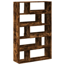 (smoked oak, 100 x 33 x 156.5 cm) vidaXL Room Divider Privacy Screen Room Partition Bookcase Engineered Wood