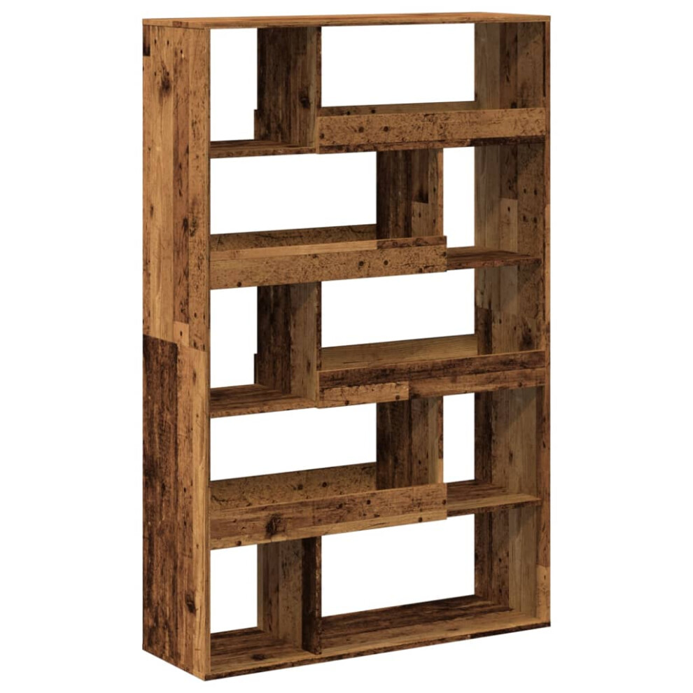 Vidaxl (Old Wood, 100 X 33 X 156.5 Cm) Room Divider Privacy Screen Room Partition Bookcase Engineered Wood Brown