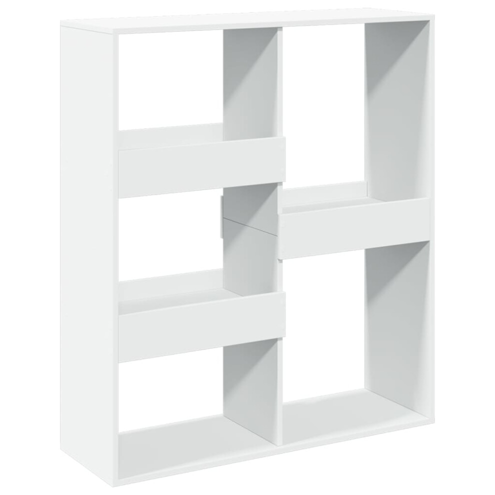 Vidaxl (, 100 X 33 X 115 Cm) Room Divider Privacy Screen Room Partition Bookcase Engineered Wood White