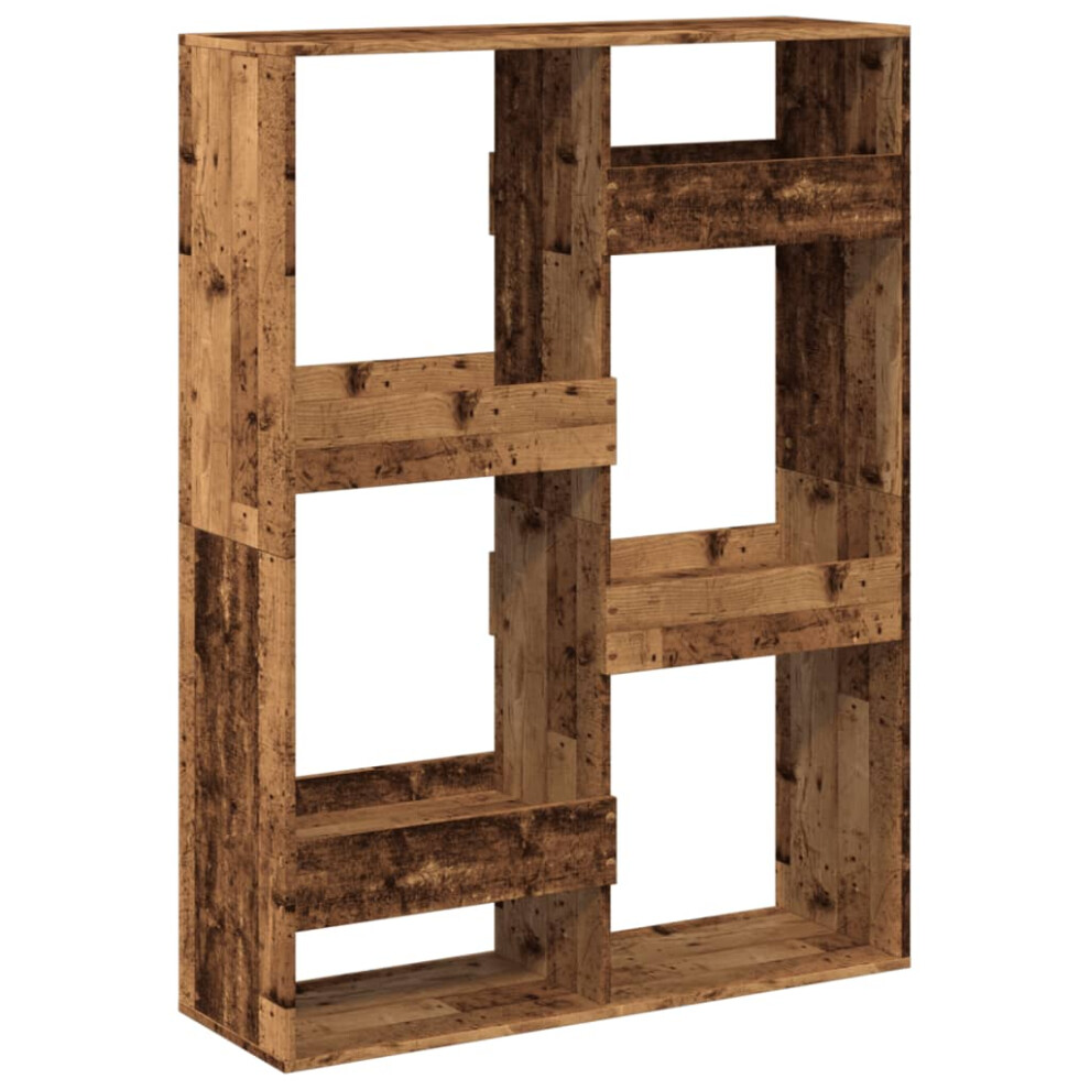 Vidaxl (Old Wood, 100 X 33 X 135 Cm) Room Divider Privacy Screen Room Partition Bookcase Engineered Wood Brown