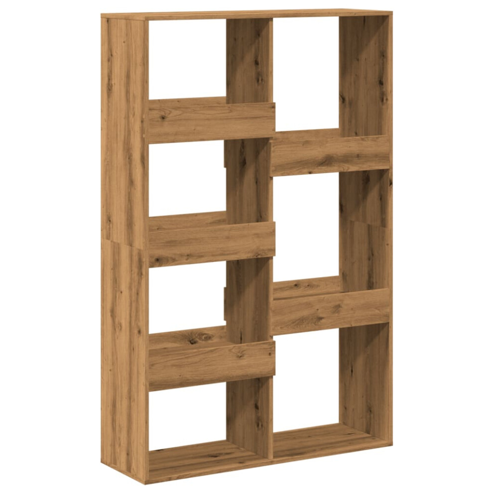 (artisian oak, 100 x 33 x 155.5 cm) vidaXL Room Divider Privacy Screen Room Partition Bookcase Engineered Wood