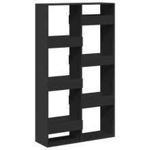 (black, 100 x 33 x 175 cm) vidaXL Room Divider Privacy Screen Room Partition Bookcase Engineered Wood