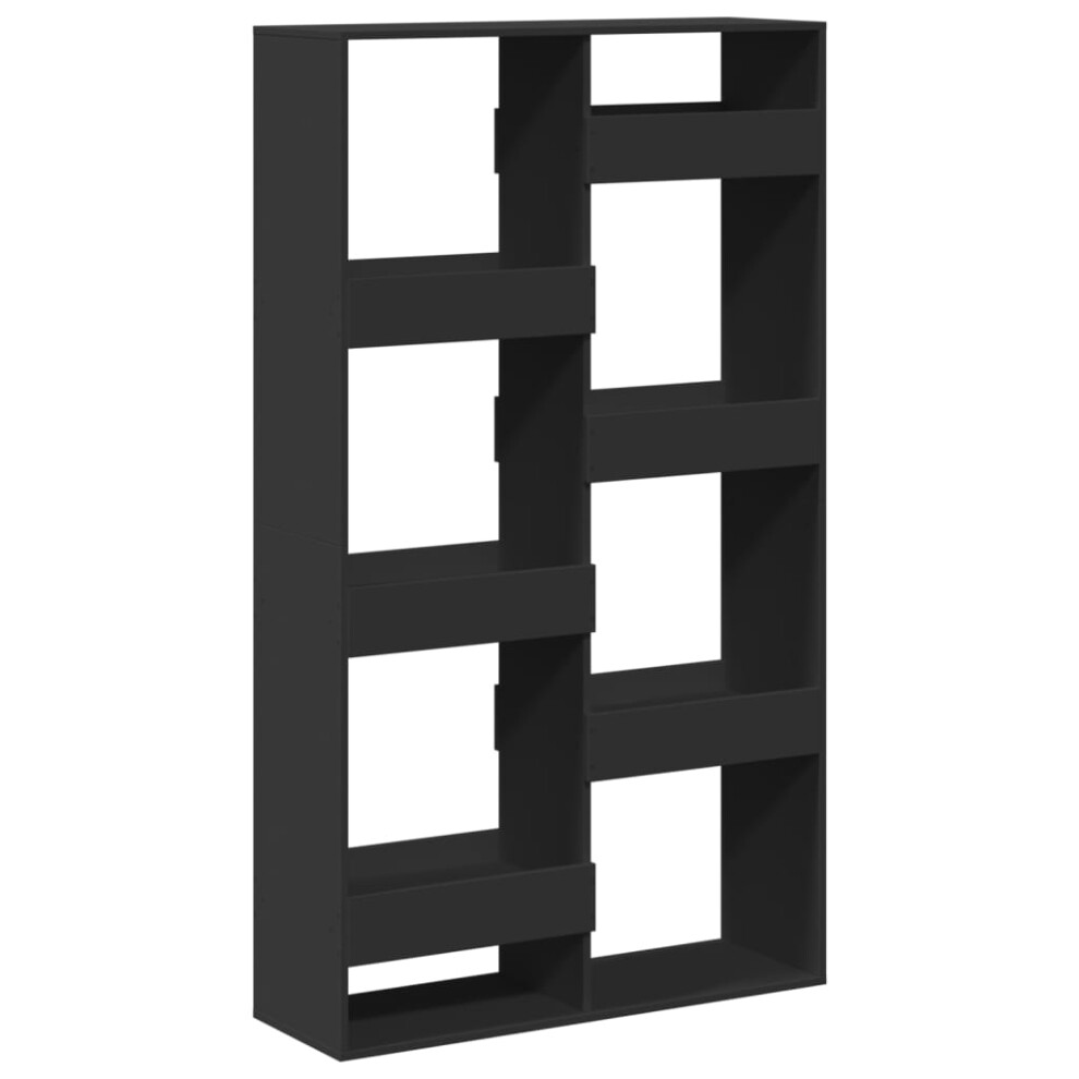 Vidaxl (, 100 X 33 X 175 Cm) Room Divider Privacy Screen Room Partition Bookcase Engineered Wood Black