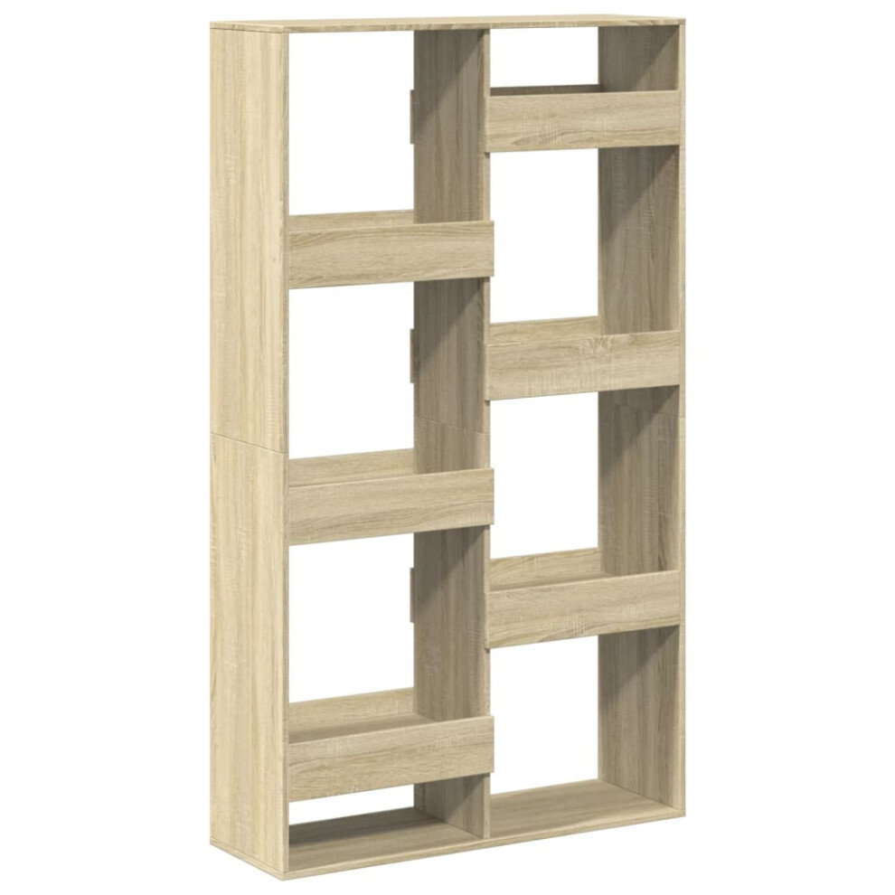 Vidaxl (Sonoma Oak, 100 X 33 X 175 Cm) Room Divider Privacy Screen Room Partition Bookcase Engineered Wood Brown