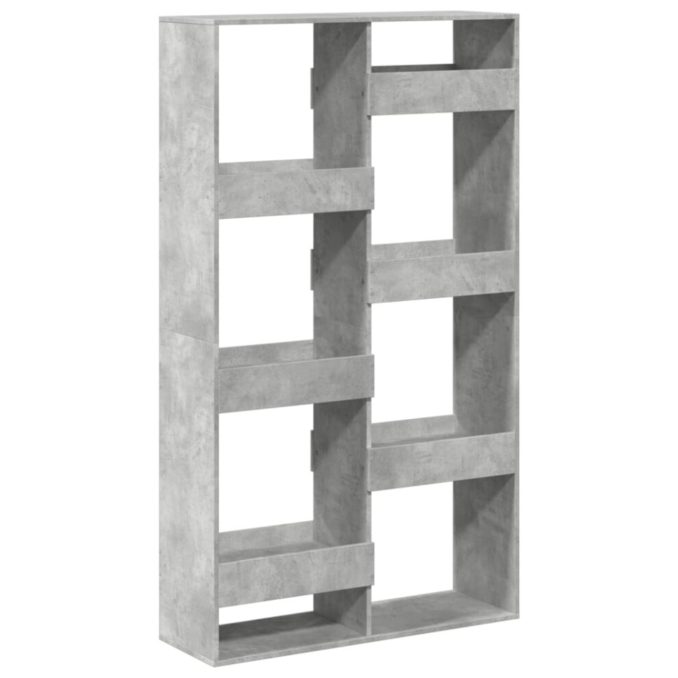 Vidaxl (Concrete 100 X 33 X 175 Cm) Room Divider Privacy Screen Room Partition Bookcase Engineered Wood Grey