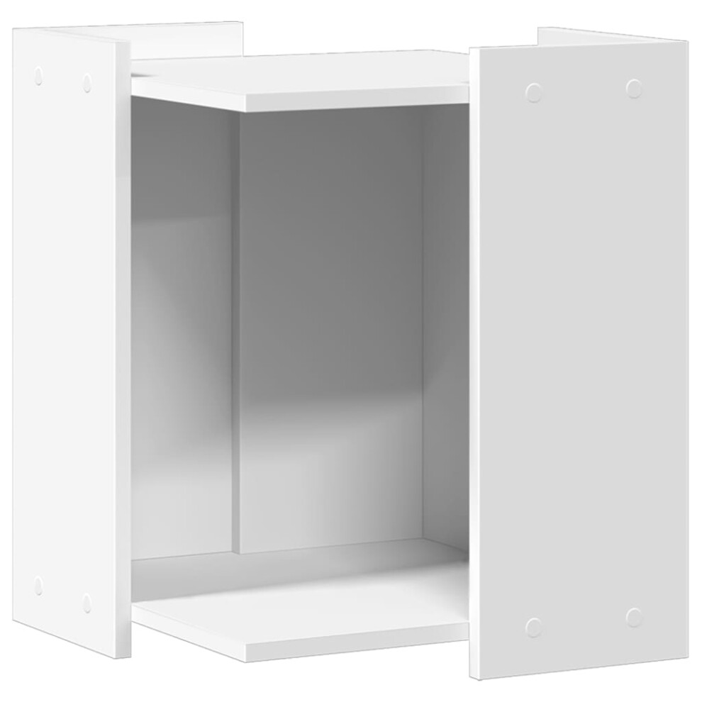 Vidaxl (White, 42 X 42 X 51 Cm) Cat Litter Box Enclosure Cat House End Table Engineered Wood