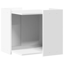 vidaXL Katzenklo Weiß 53x53x51 cm Holzwerkstoff