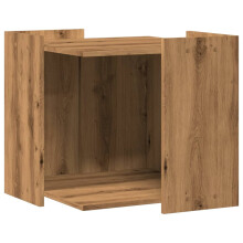 vidaXL Katzenklo Artisan-Eiche 53x53x51 cm Holzwerkstoff