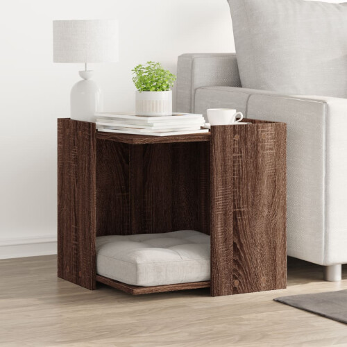 VidaXL vidaXL Katzenklo Eichen-Optik 53x53x51 cm Holzwerkstoff 2