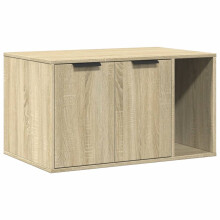 (sonoma oak, 80 x 50 x 45 cm) vidaXL Cat Litter Box Enclosure Hidden Cat House Cat Cabinet Engineered Wood