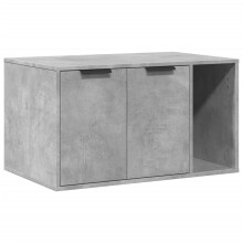 (concrete grey, 80 x 50 x 45 cm) vidaXL Cat Litter Box Enclosure Hidden Cat House Cat Cabinet Engineered Wood
