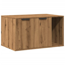 (oak, 80 x 50 x 45 cm) vidaXL Cat Litter Box Enclosure Hidden Cat House Cat Cabinet Engineered Wood