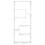 VidaXL (white) vidaXL Room Divider Bookcase Shelf Bookshelf Engineered Wood 5