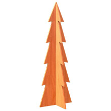 (wax brown, 112 cm) vidaXL Wooden Christmas Tree for Decoration Xmas Tree Solid Wood Pine