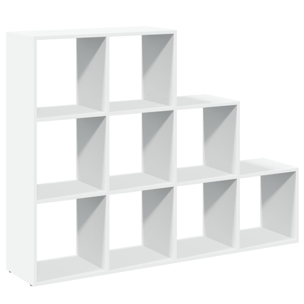 (white, 137,5 x 29 x 103,5 cm) vidaXL Room Divider Bookcase Storage Shelf Book Rack Bookshelf Engineered Wood