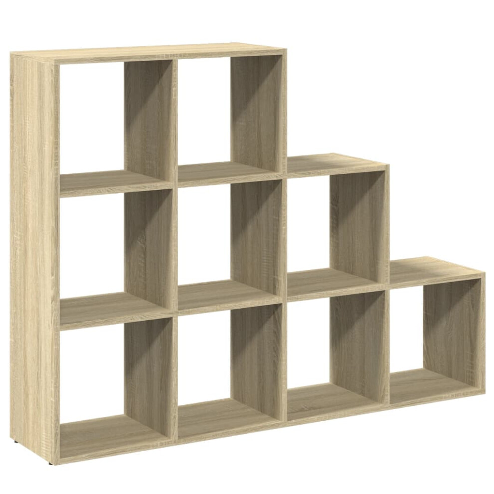 Vidaxl (Sonoma Oak, 137,5 X 29 X 103,5 Cm) Room Divider Bookcase Storage Shelf Book Rack Bookshelf Engineered Wood