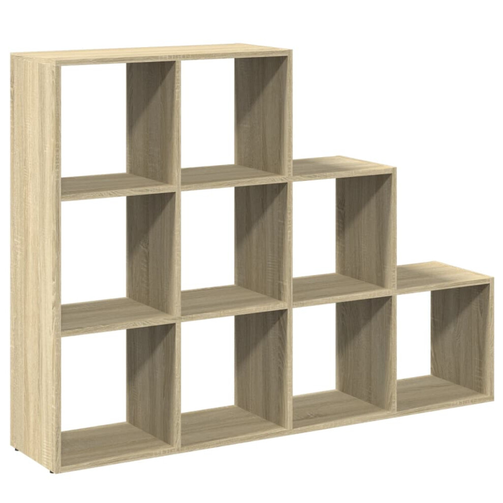 (sonoma oak, 137,5 x 29 x 103,5 cm) vidaXL Room Divider Bookcase Storage Shelf Book Rack Bookshelf Engineered Wood