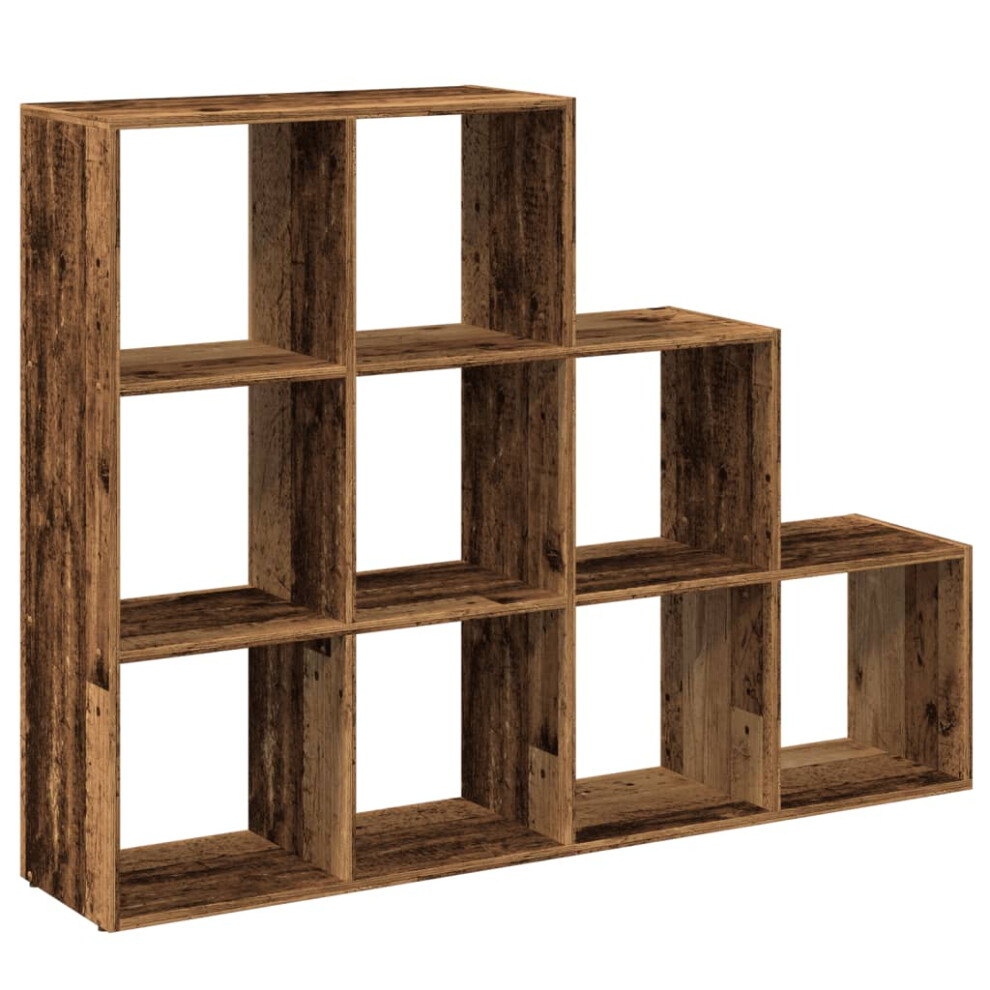 (old wood, 137,5 x 29 x 103,5 cm) vidaXL Room Divider Bookcase Storage Shelf Book Rack Bookshelf Engineered Wood