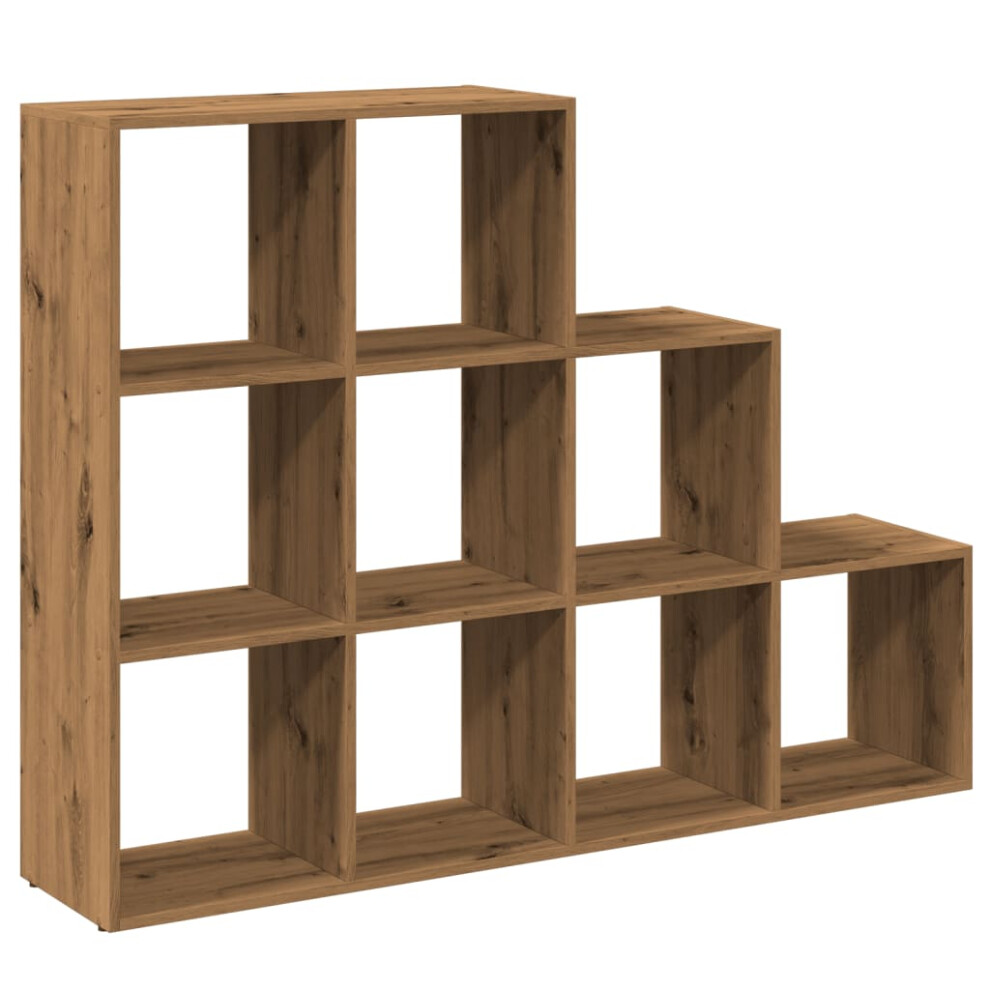 (artisan oak, 137,5 x 29 x 103,5 cm) vidaXL Room Divider Bookcase Storage Shelf Book Rack Bookshelf Engineered Wood