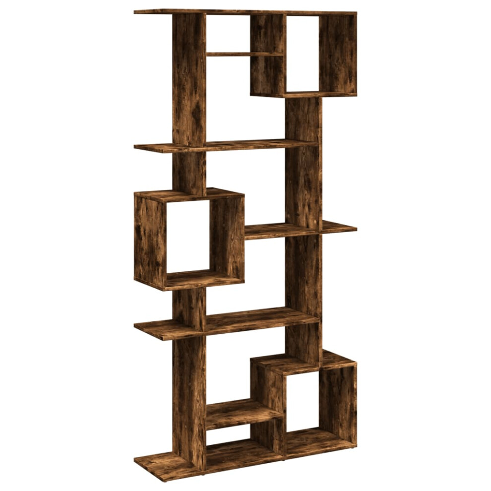 Vidaxl (Smoked Oak, 92 X 29 X 188 Cm) Book Cabinet Bookcase Storage Cabinet Bookshelf Engineered Wood