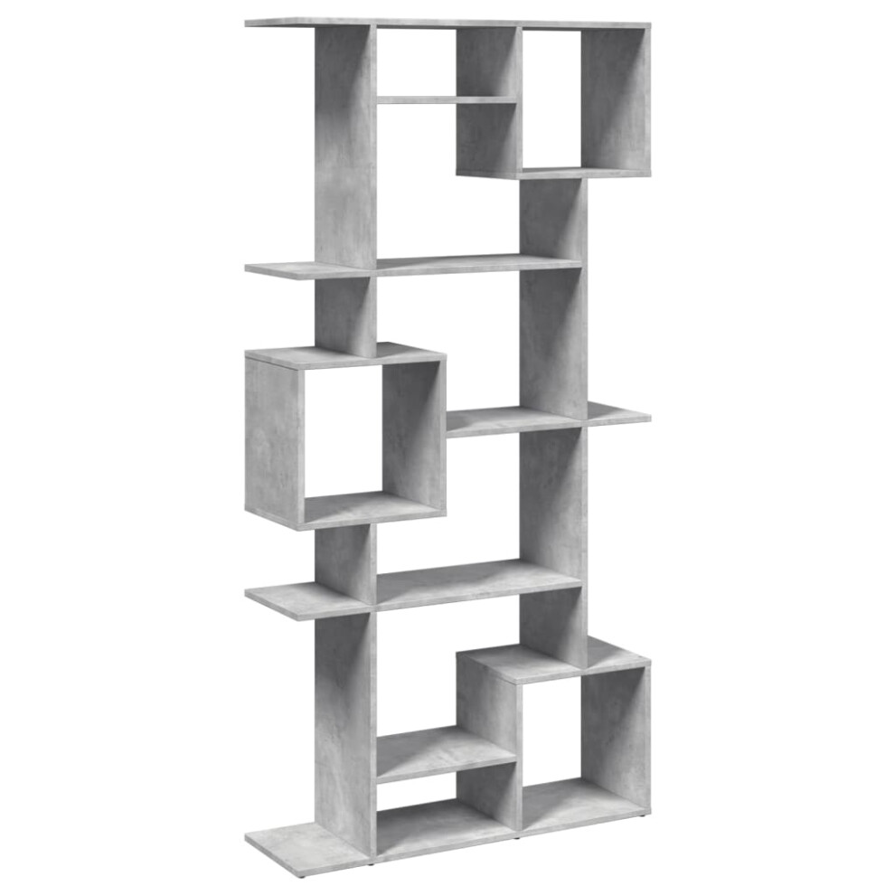 Vidaxl (Concrete Grey, 92 X 29 X 188 Cm) Book Cabinet Bookcase Storage Cabinet Bookshelf Engineered Wood