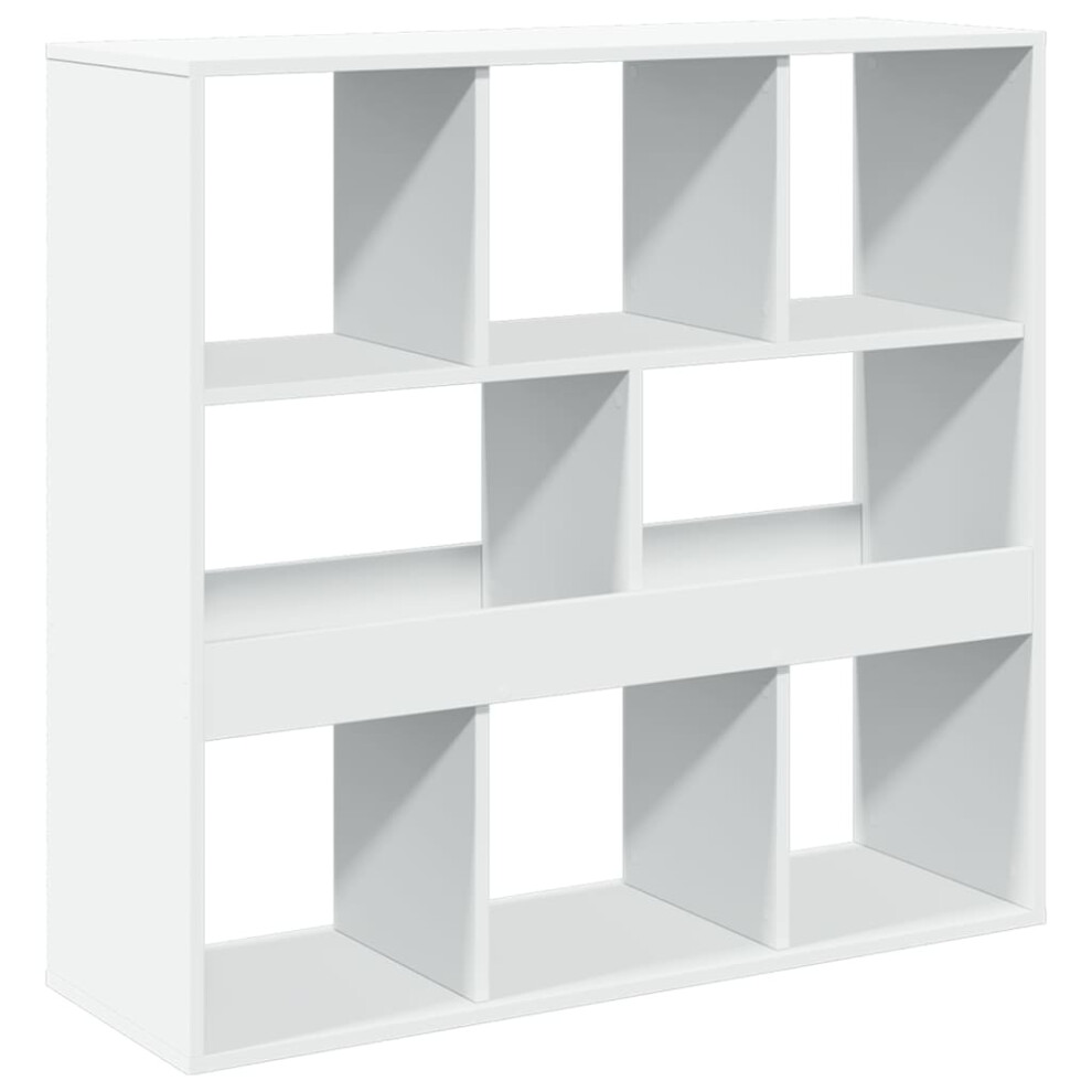 (white, 100 x 33 x 94.5 cm) vidaXL Room Divider Privacy Screen Bookcase Bookshelf Engineered Wood