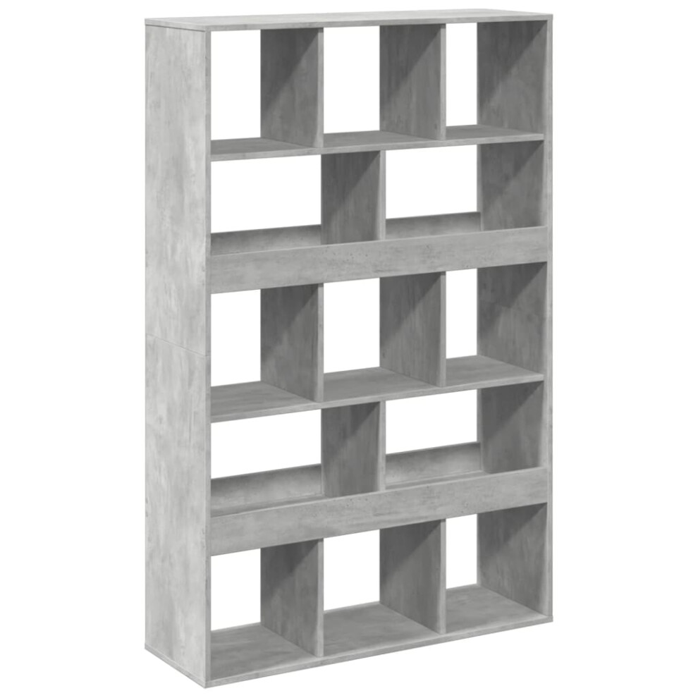 (concrete grey, 100 x 33 x 156.5 cm) vidaXL Room Divider Privacy Screen Bookcase Bookshelf Engineered Wood