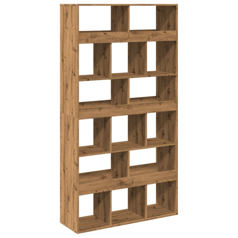 New Vidaxl (Artisan Oak, 100 X 33 X 187.5 Cm) Room Divider Privacy Screen Bookcase Bookshelf Engineered Wood Brown