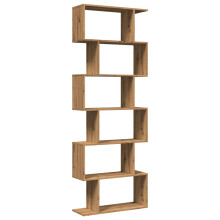 (artisan oak, 70 x 24 x 193 cm) vidaXL Room Divider Bookcase 6-Tier Shelf Bookshelf Engineered Wood
