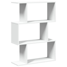 (white, 70 x 24 x 97 cm) vidaXL Room Divider Bookcase 6-Tier Shelf Bookshelf Engineered Wood