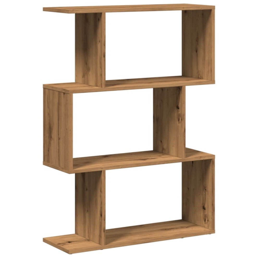 (artisan oak, 70 x 24 x 97 cm) vidaXL Room Divider Bookcase 6-Tier Shelf Bookshelf Engineered Wood