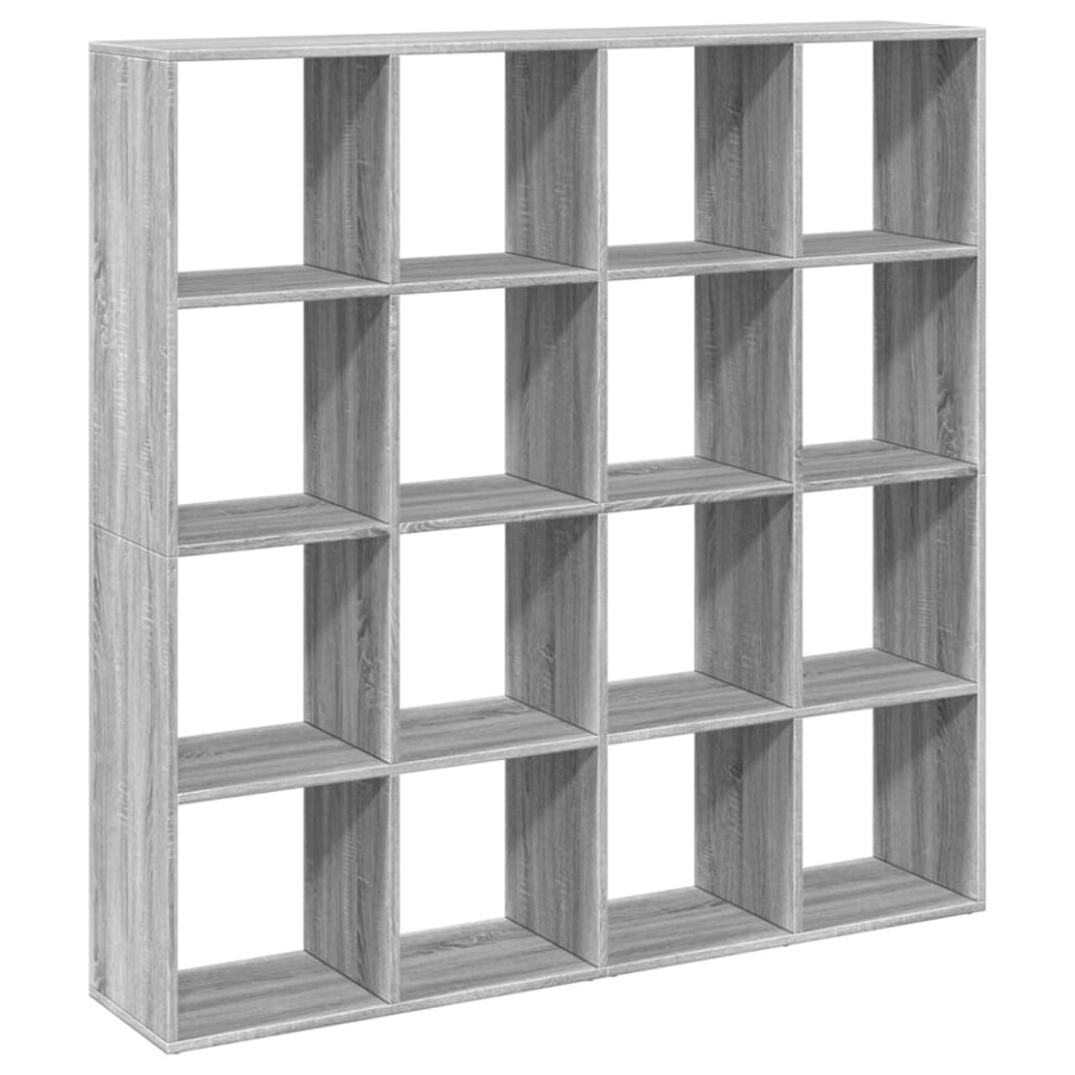 (grey sonoma, 137.5 x 29 x 137.5 cm) vidaXL Room Divider Bookcase Book Rack Bookshelf Engineered Wood