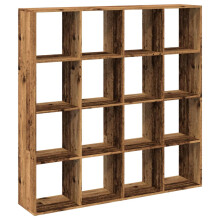 (old wood, 137.5 x 29 x 137.5 cm) vidaXL Room Divider Bookcase Book Rack Bookshelf Engineered Wood