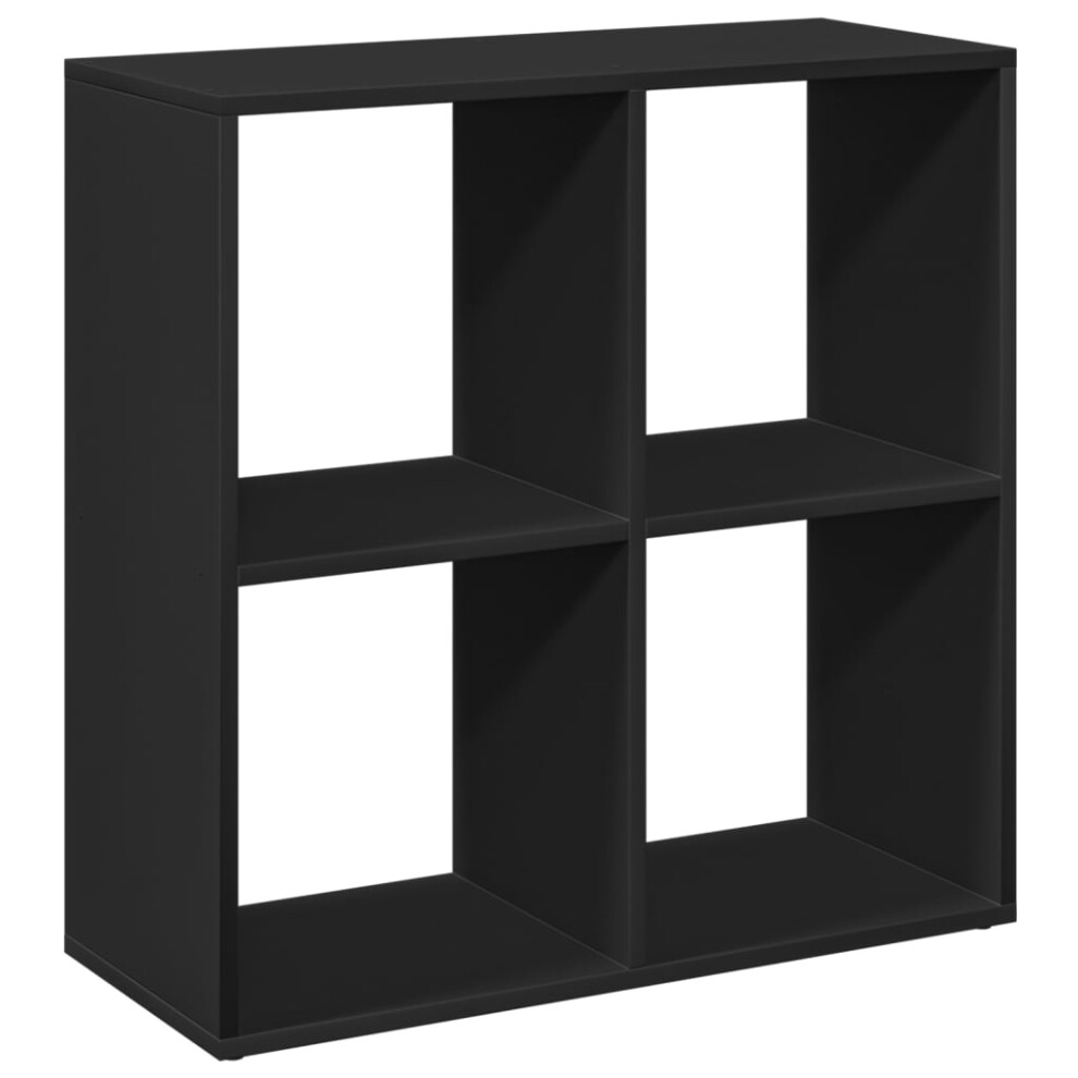 (black, 69.5 x 29 x 69.5 cm) vidaXL Room Divider Bookcase Book Rack Bookshelf Engineered Wood