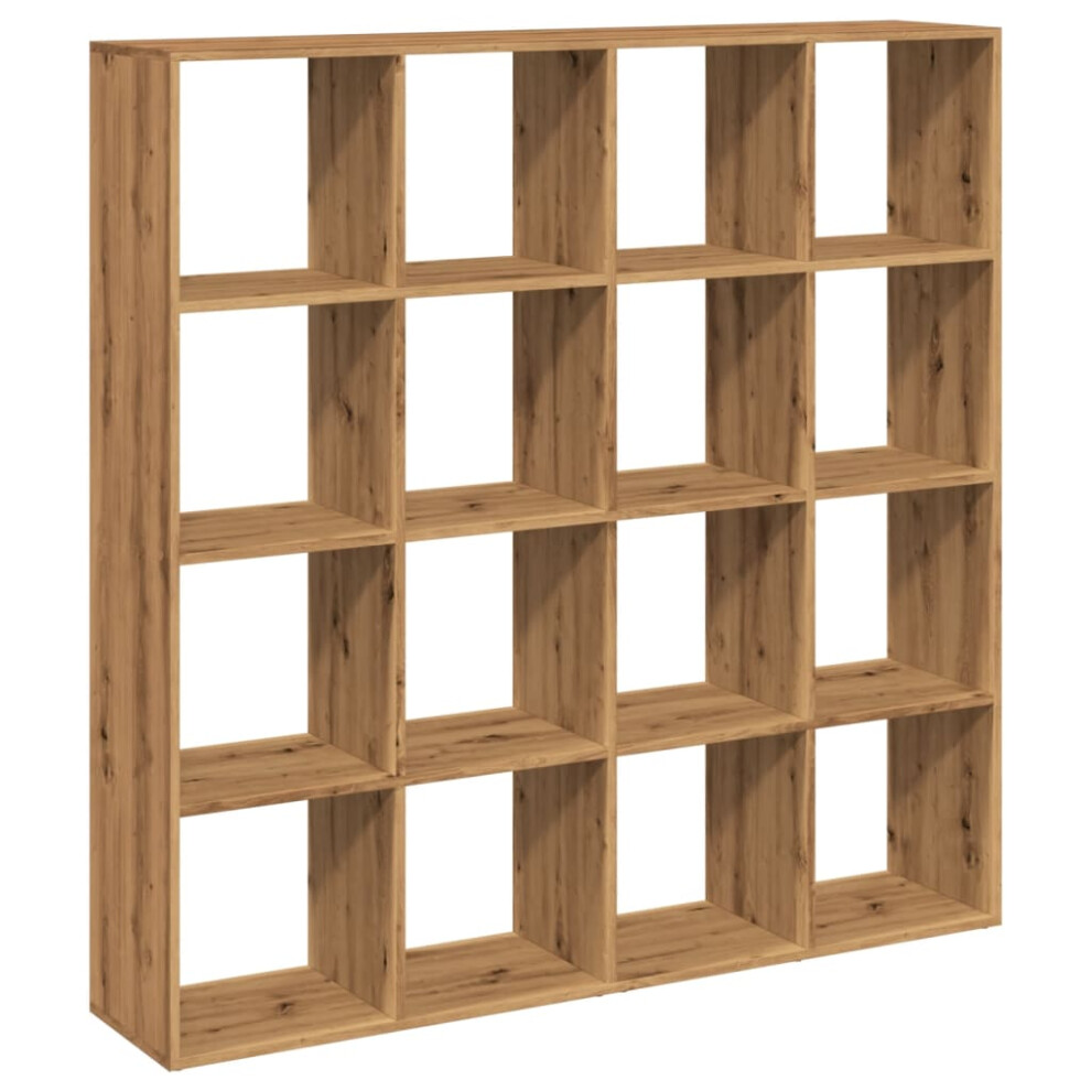 (artisian oak, 137.5 x 29 x 137.5 cm) vidaXL Room Divider Bookcase Book Rack Bookshelf Engineered Wood