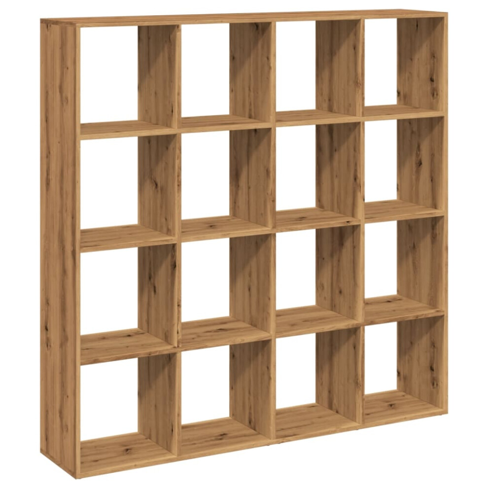 vidaXL Artisan Oak Bookcase - 16 Shelf - Brown - Image 3