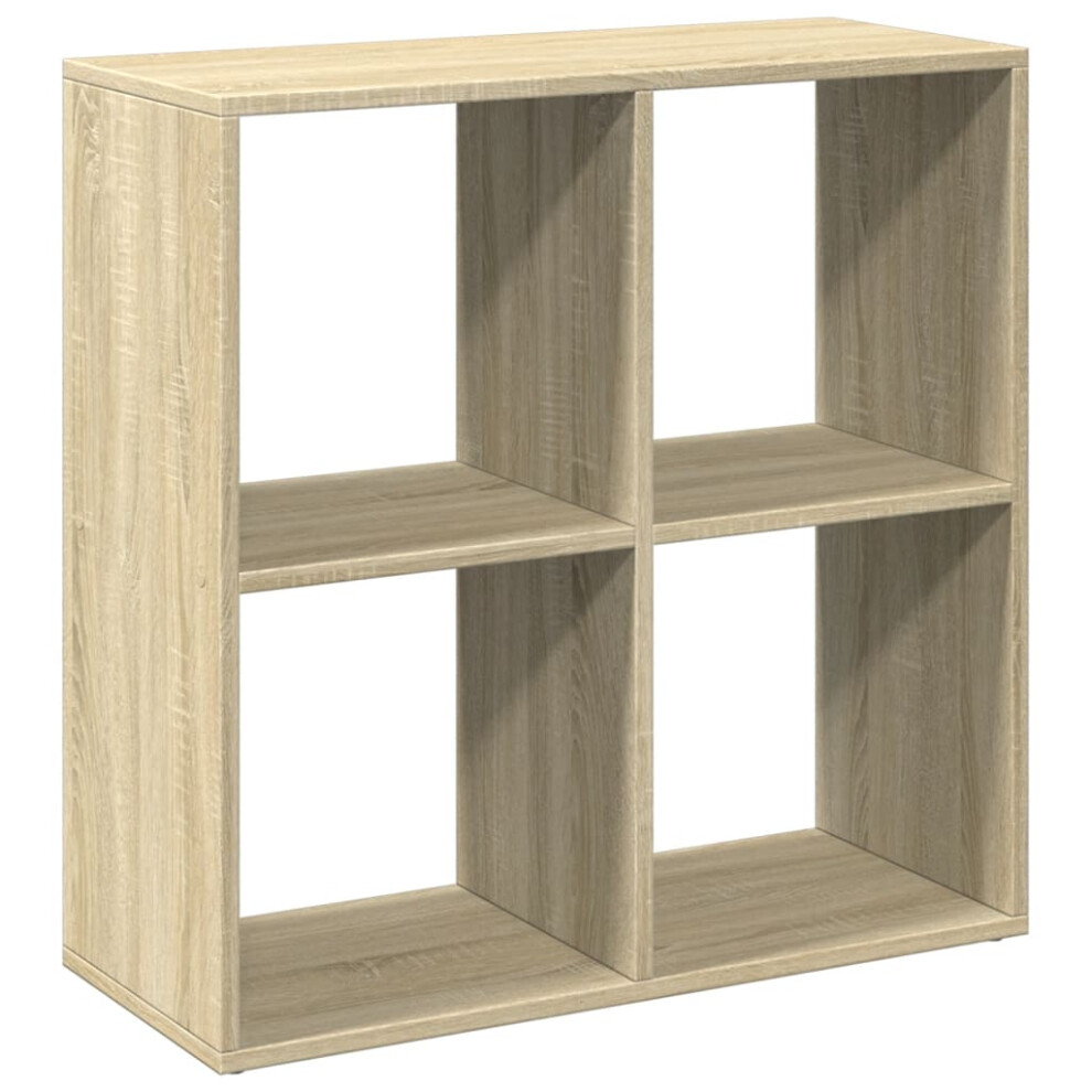 (sonoma oak, 69.5 x 29 x 69.5 cm) vidaXL Room Divider Bookcase Book Rack Bookshelf Engineered Wood