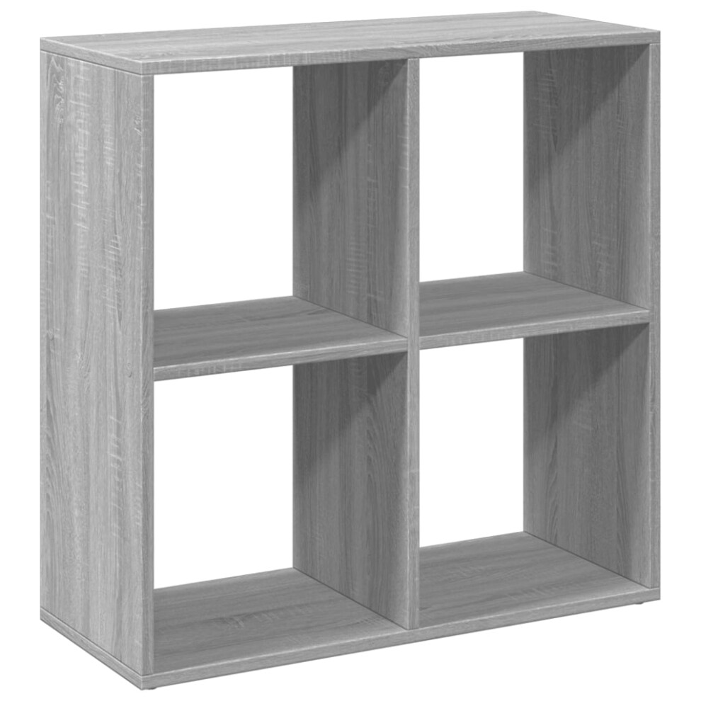 (grey sonoma, 69.5 x 29 x 69.5 cm) vidaXL Room Divider Bookcase Book Rack Bookshelf Engineered Wood