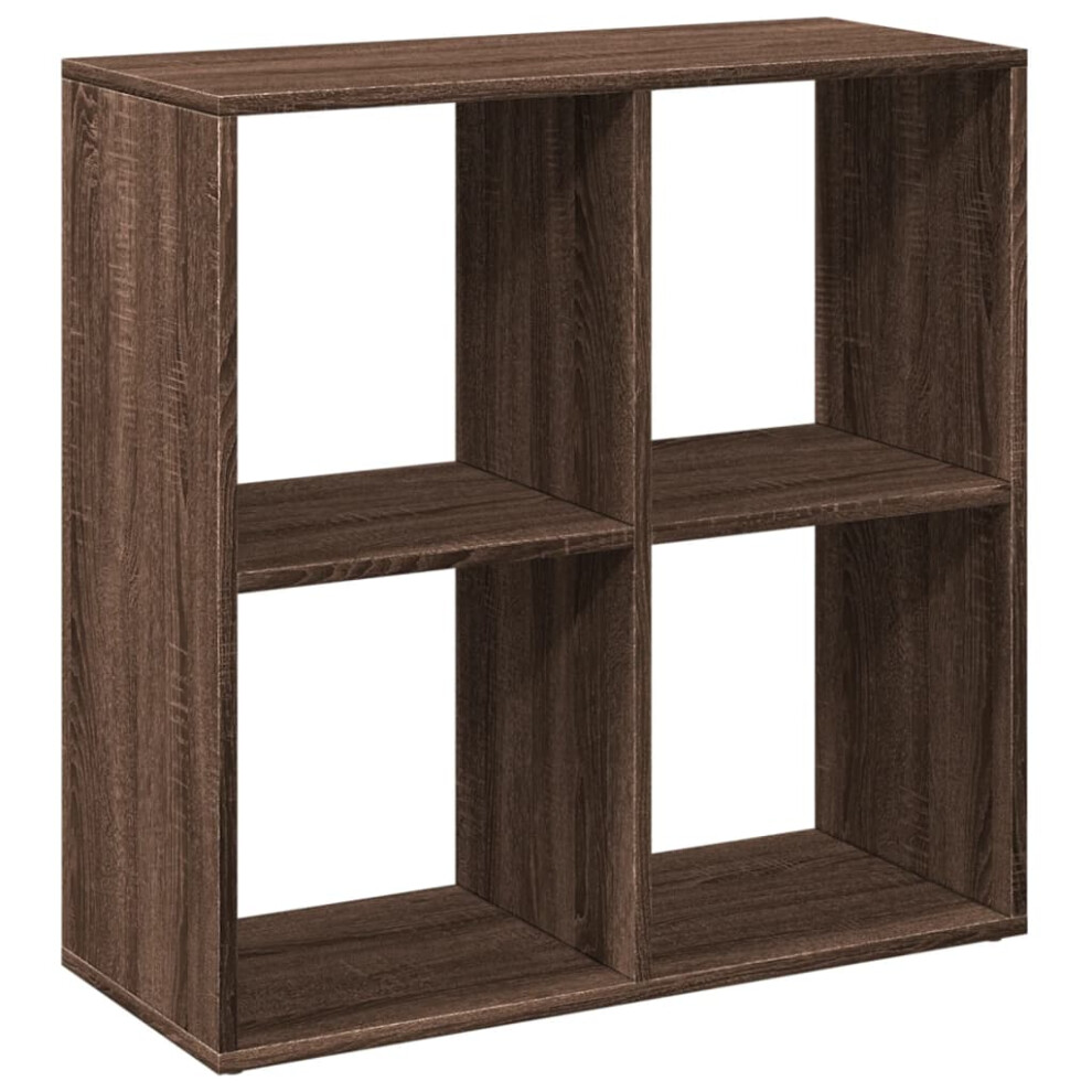 (brown oak, 69.5 x 29 x 69.5 cm) vidaXL Room Divider Bookcase Book Rack Bookshelf Engineered Wood