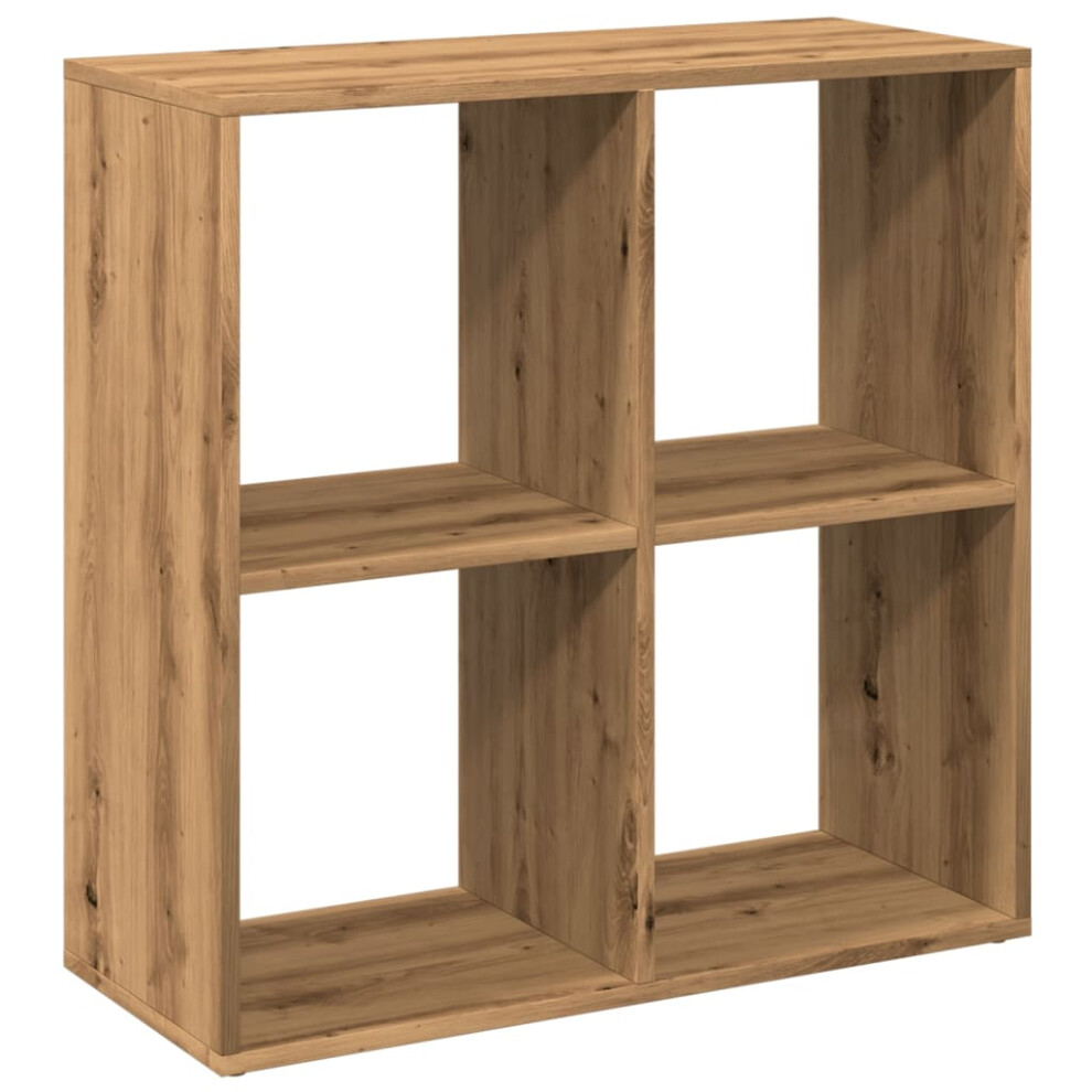 (artisan oak, 69.5 x 29 x 69.5 cm) vidaXL Room Divider Bookcase Book Rack Bookshelf Engineered Wood