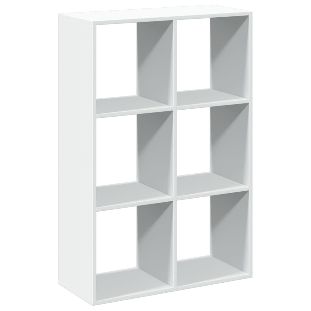 Vidaxl (White, 69.5 X 29 X 103.5 Cm) Room Divider Bookcase Book Rack Bookshelf Engineered Wood