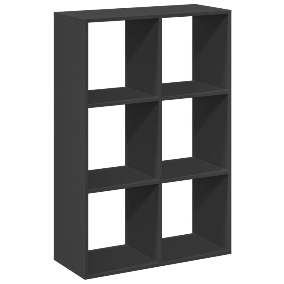 (black, 69.5 x 29 x 103.5 cm) vidaXL Room Divider Bookcase Book Rack Bookshelf Engineered Wood