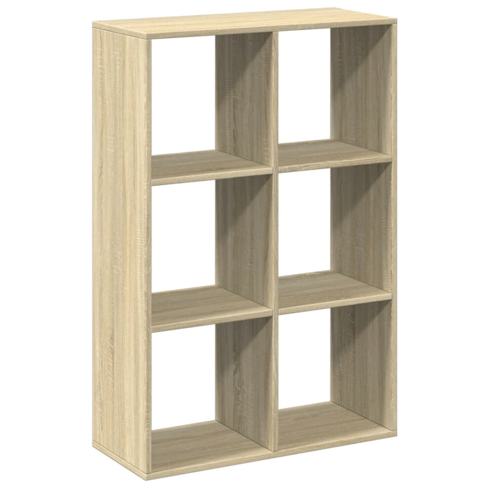 (sonoma oak, 69.5 x 29 x 103.5 cm) vidaXL Room Divider Bookcase Book Rack Bookshelf Engineered Wood